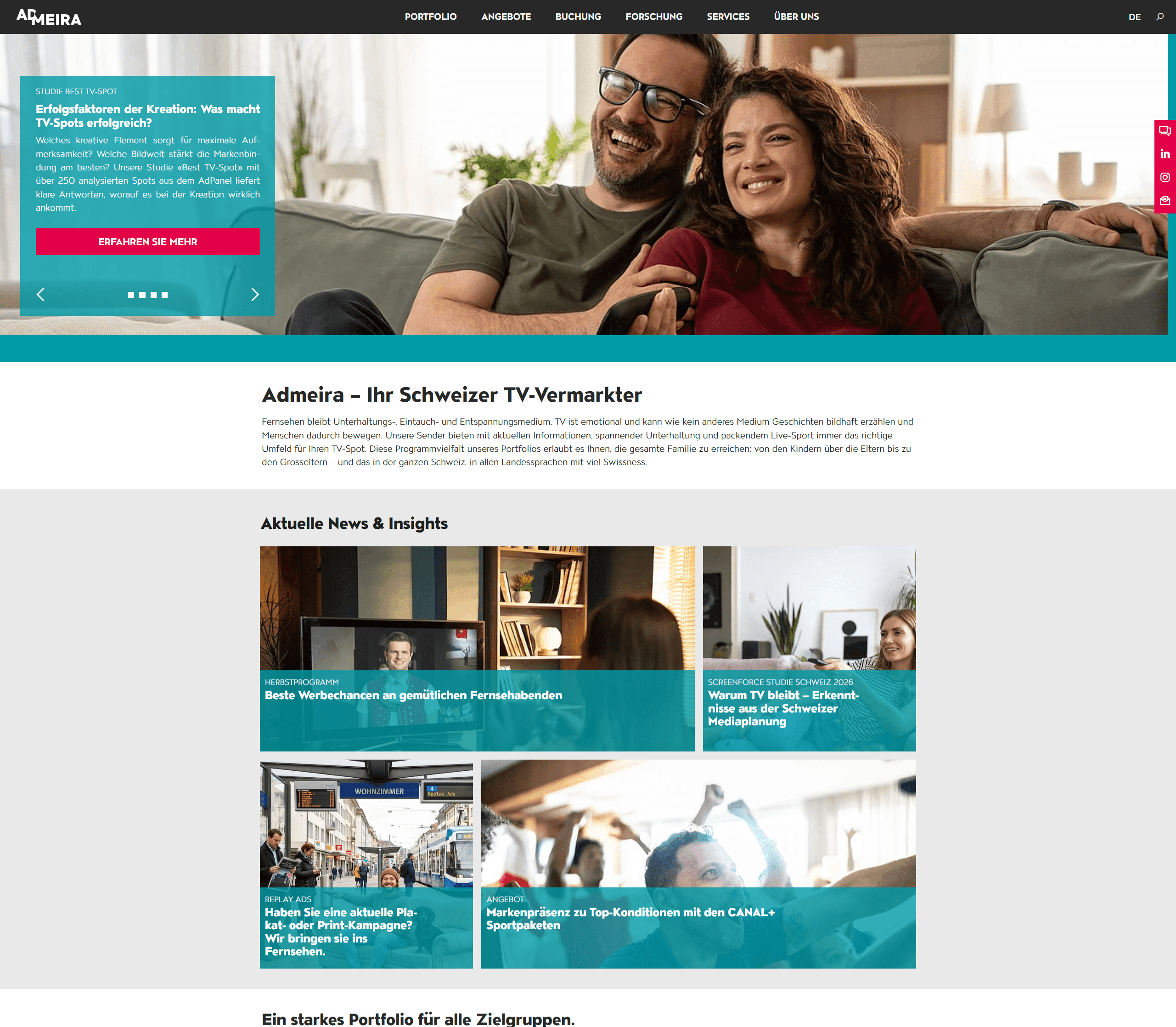 Admeira screenshot