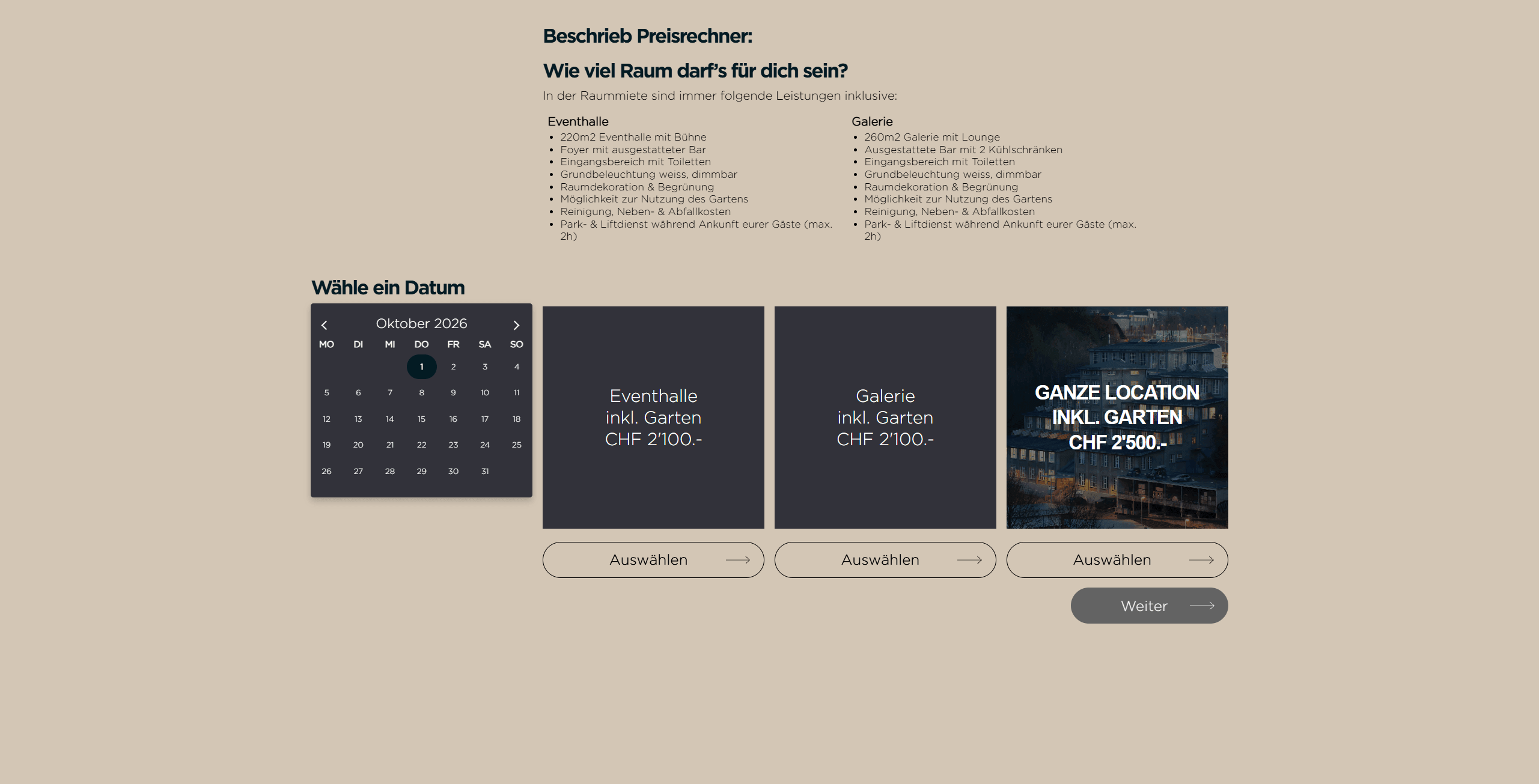 Stufenbau Preisrechner (Shapers) screenshot