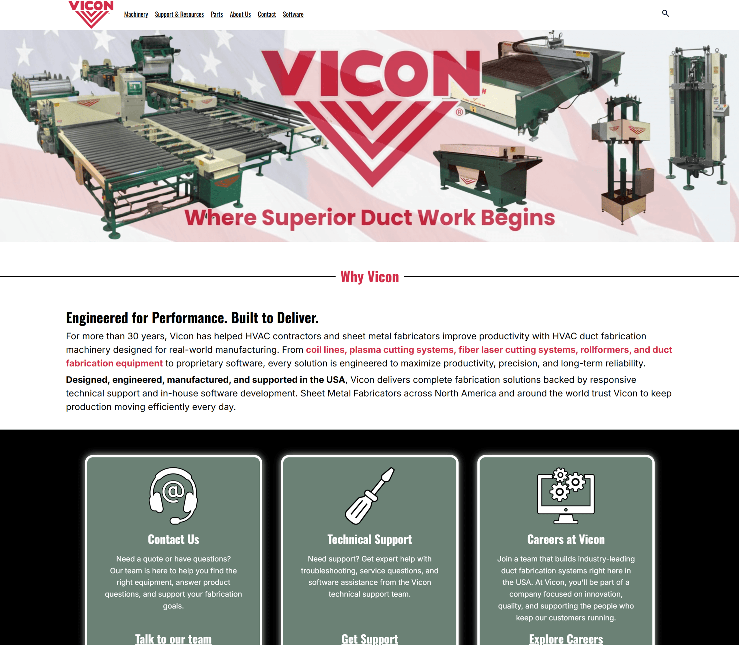 Vicon Machinery screenshot